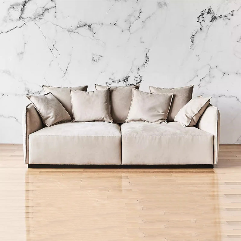 Canapé 3 places en velours kaki Filippo