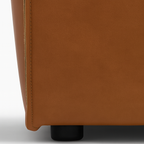 Canapé Kendall en cuir pleine fleur italien