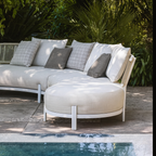 Ensemble de canapés sectionnels en osier incurvé pour l'extérieur Maui