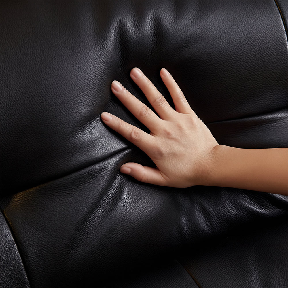 Canapé-lit en cuir Ridhay