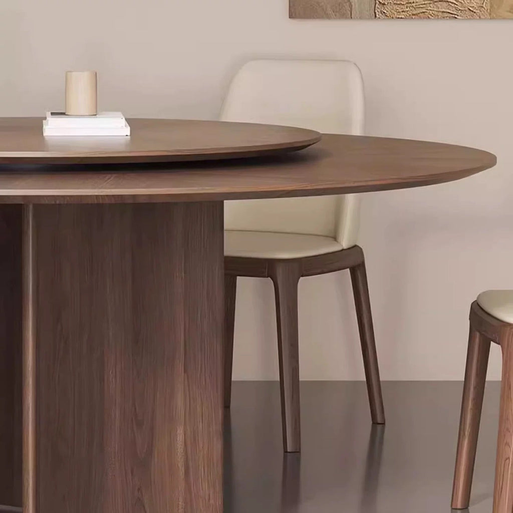 Table à manger ronde en bois massif Bellini