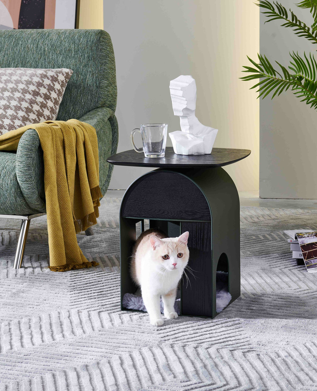 Lit pour animal de compagnie avec table d'appoint Dormeus