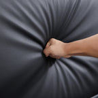 Lit en cuir noir Domus