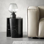 Table d'appoint ronde en marbre séraphique