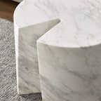 Table d'appoint ronde en marbre séraphique