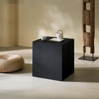 Table d'appoint Zenith Cube en chêne
