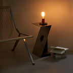 Table d'appoint en acier inoxydable Locke