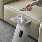Table d'appoint en acier inoxydable Locke