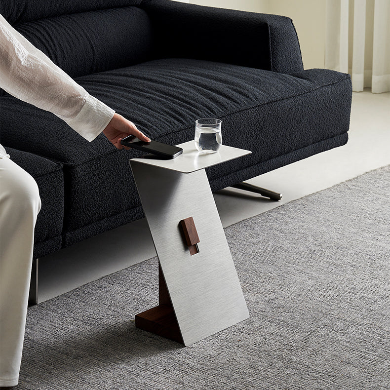 Table d'appoint en acier inoxydable Locke