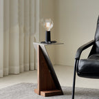 Table d'appoint en acier inoxydable Locke