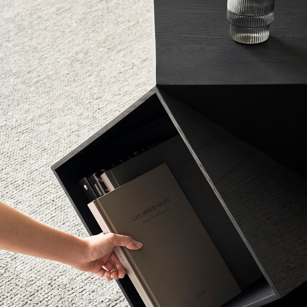 Table d'appoint en bois massif Polyhedron