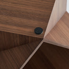 Table d'appoint en bois massif Polyhedron