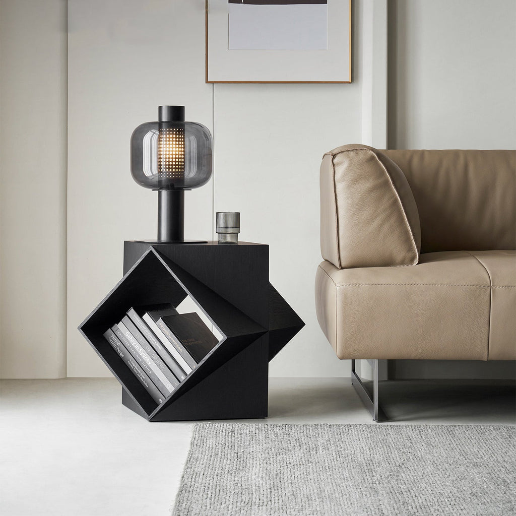 Table d'appoint en bois massif Polyhedron