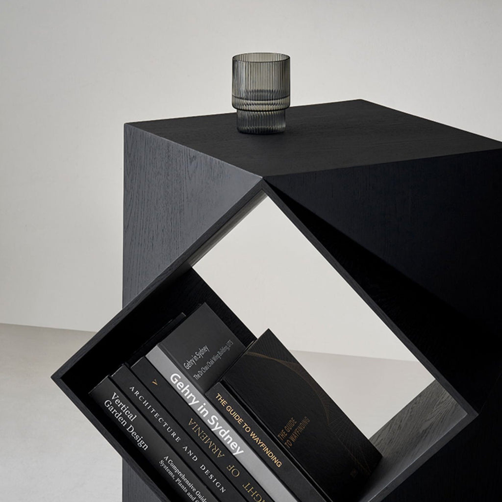 Table d'appoint en bois massif Polyhedron