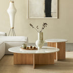 Ensemble de table basse ronde en origami