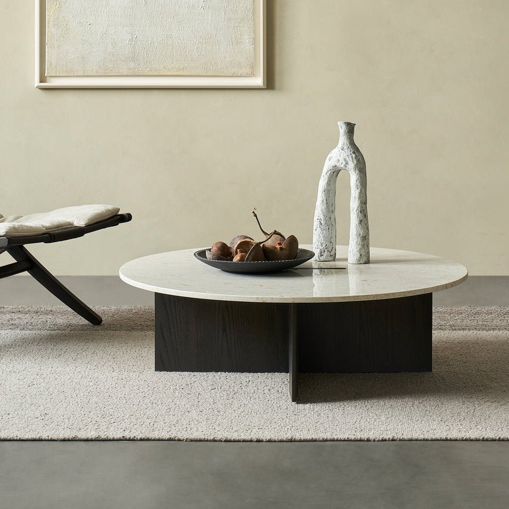 Ensemble de table basse ronde en origami