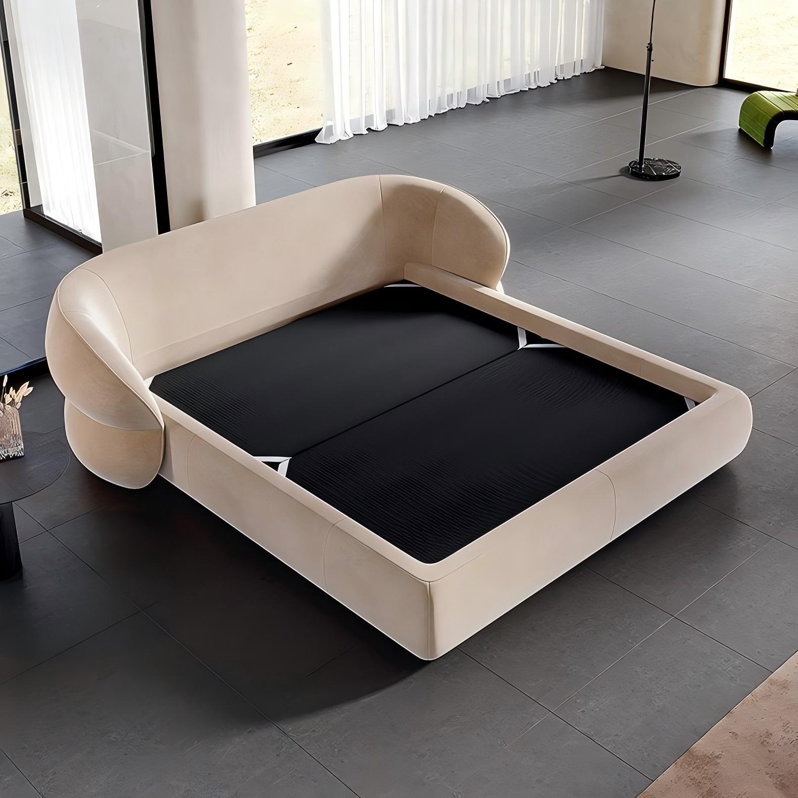 Lit de velours soufflé à l'avoine