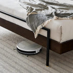 Lit en cuir de pain d'érable