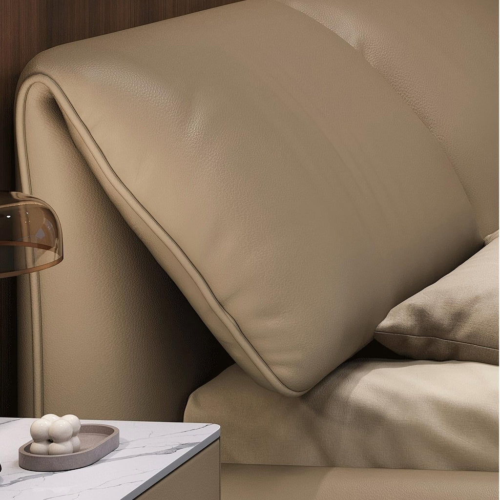 Lit en cuir Latte Bliss