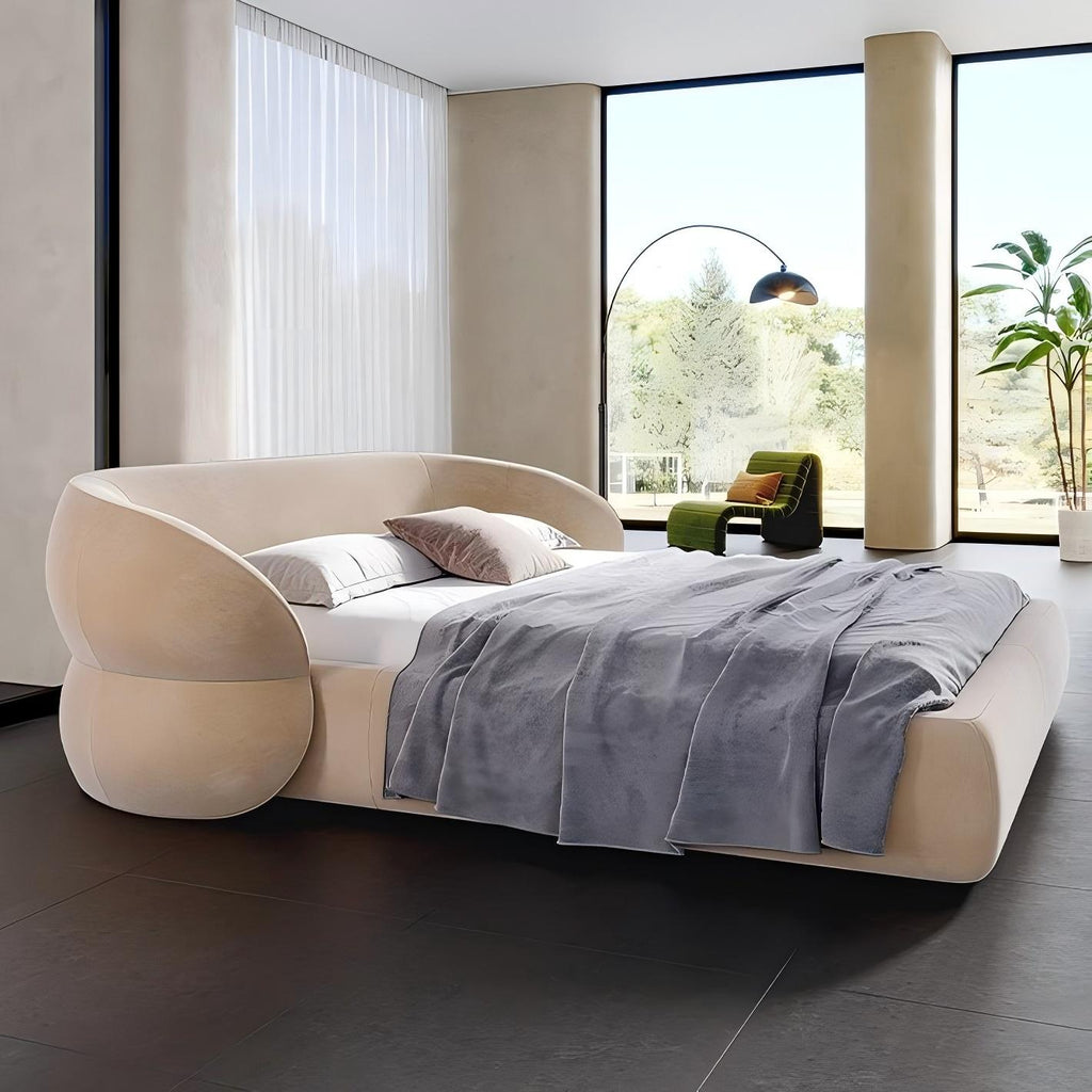 Lit de velours soufflé à l'avoine