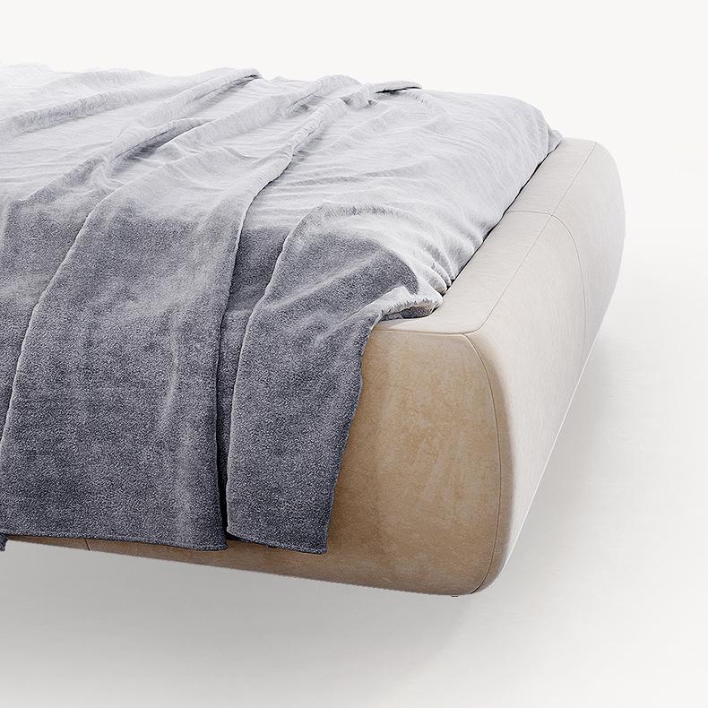 Lit de velours soufflé à l'avoine