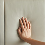 Lit en cuir à bords muffins