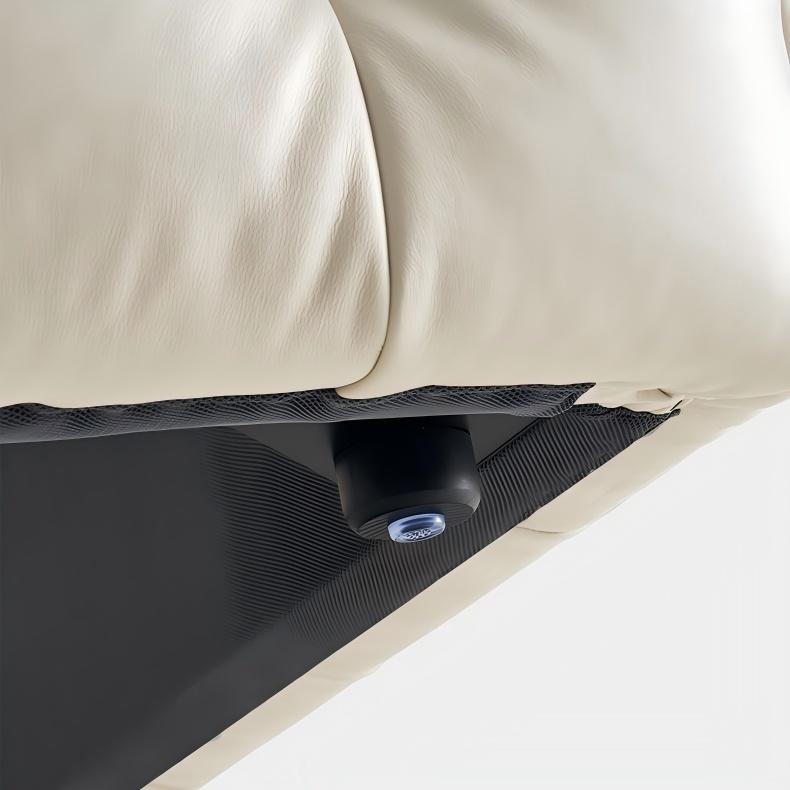 Lit en cuir Marshmallow