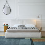 Lit en tissu doux Brioche