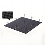 Lit en cuir couleur brique caramel