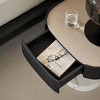 Table de chevet à pois en marbre