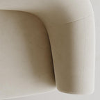 Canapé incurvé en velours haut de gamme Arcana