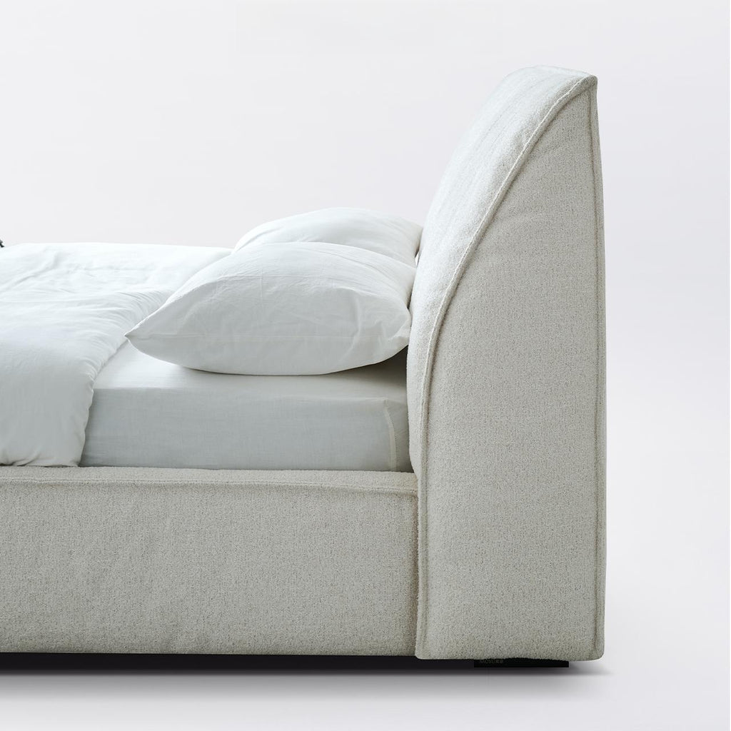 Lit en tissu doux Brioche