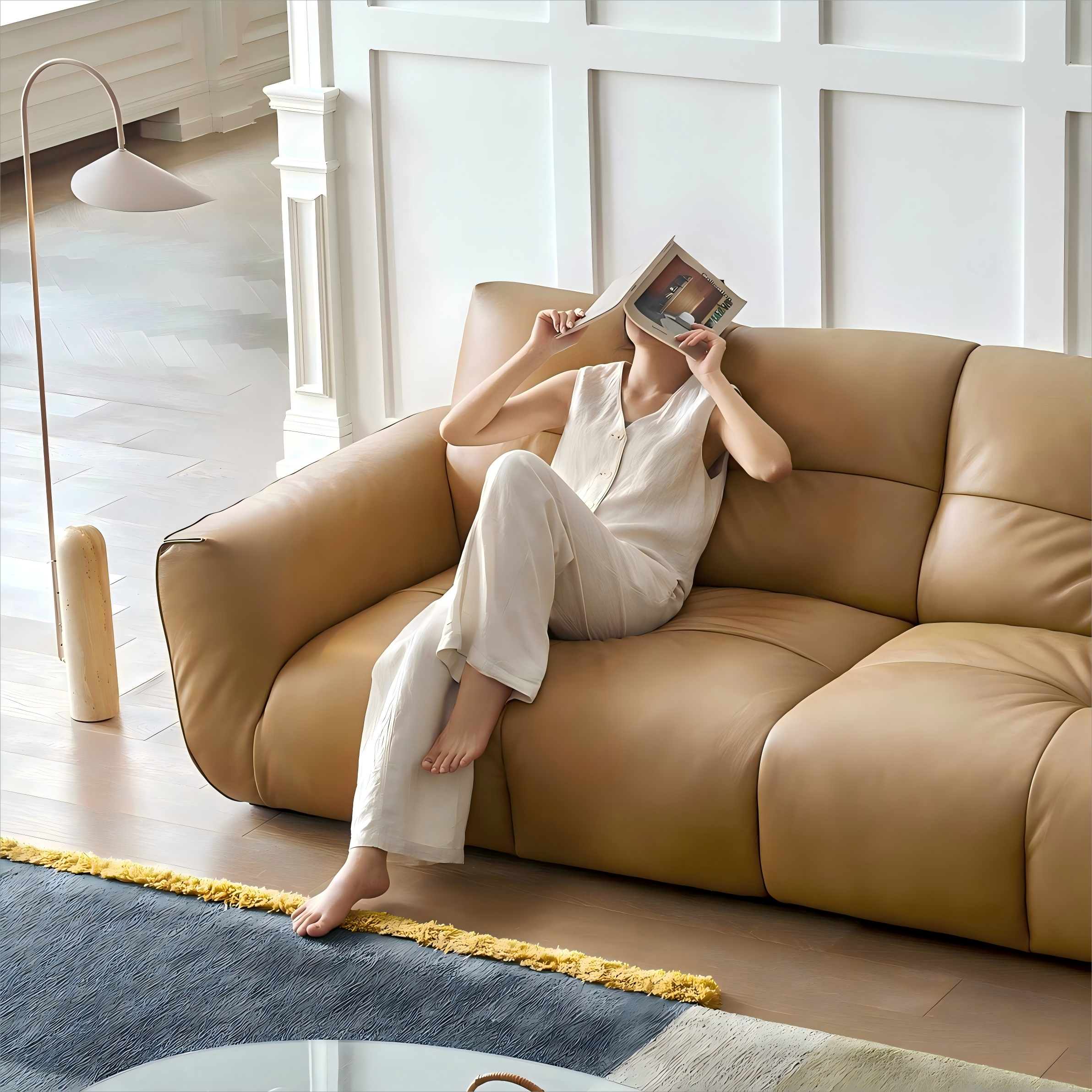 Canapé en cuir Cocoa Loaf