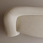 Canapé incurvé en velours haut de gamme Arcana