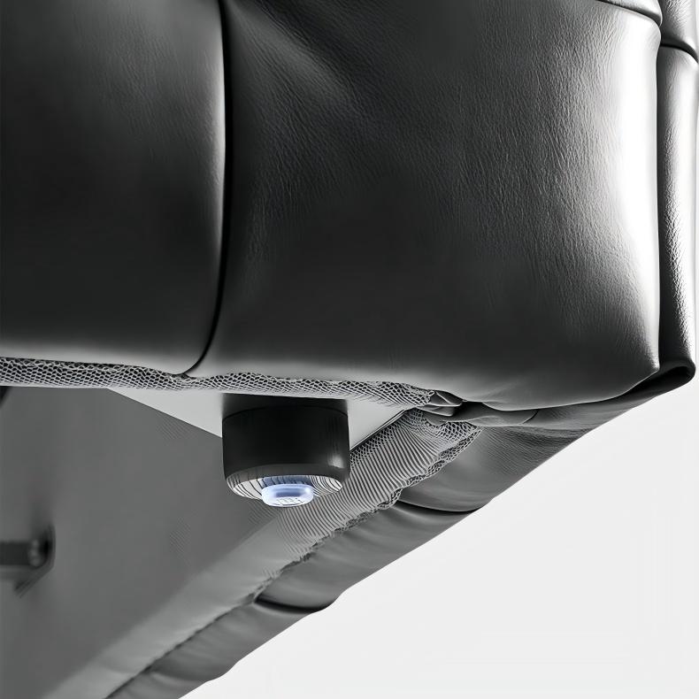 Lit en cuir Marshmallow