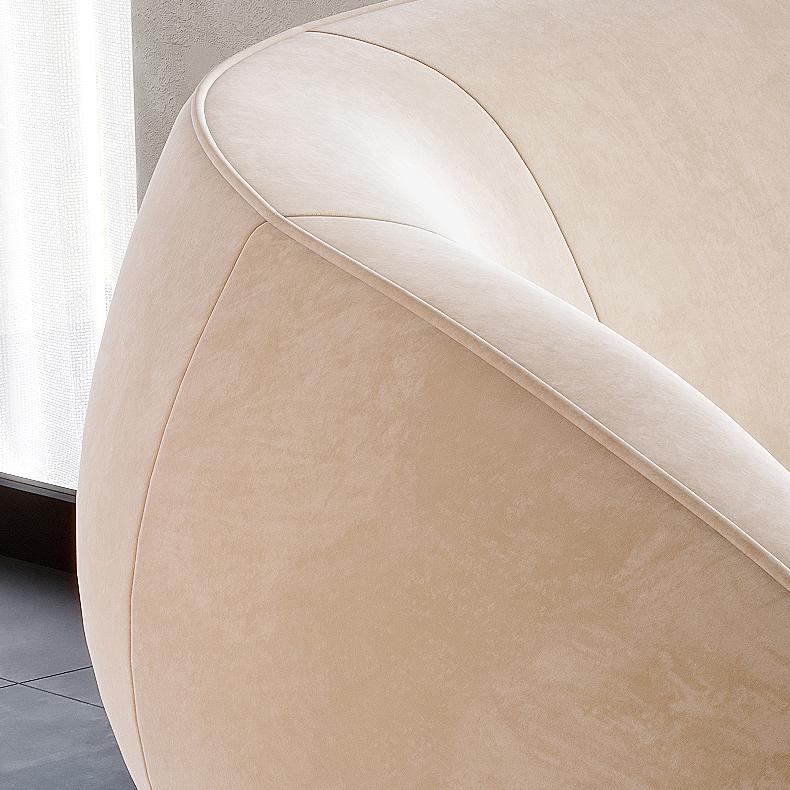 Lit de velours soufflé à l'avoine