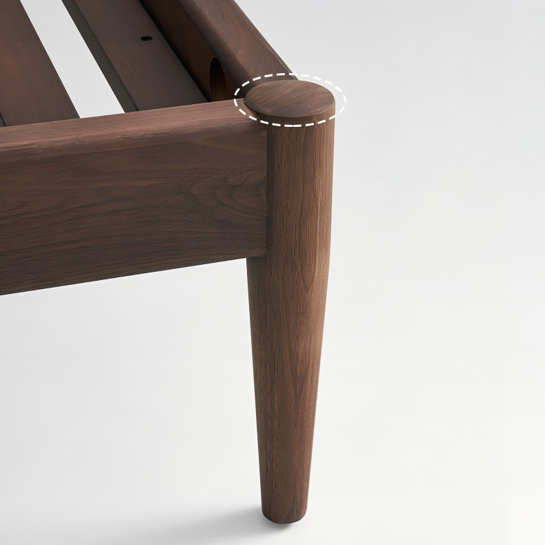 Lit en cuir crème truffe