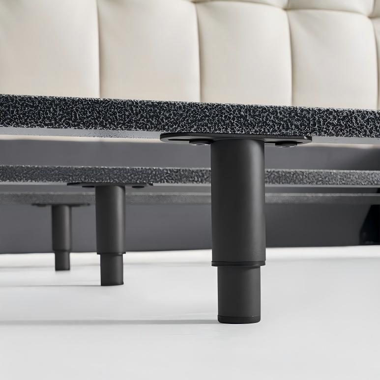 Lit en cuir Marshmallow