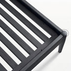 Lit en cuir crème truffe