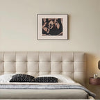 Lit en cuir Marshmallow