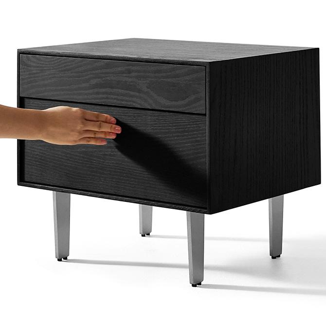 Table de chevet en bois Timber Trio