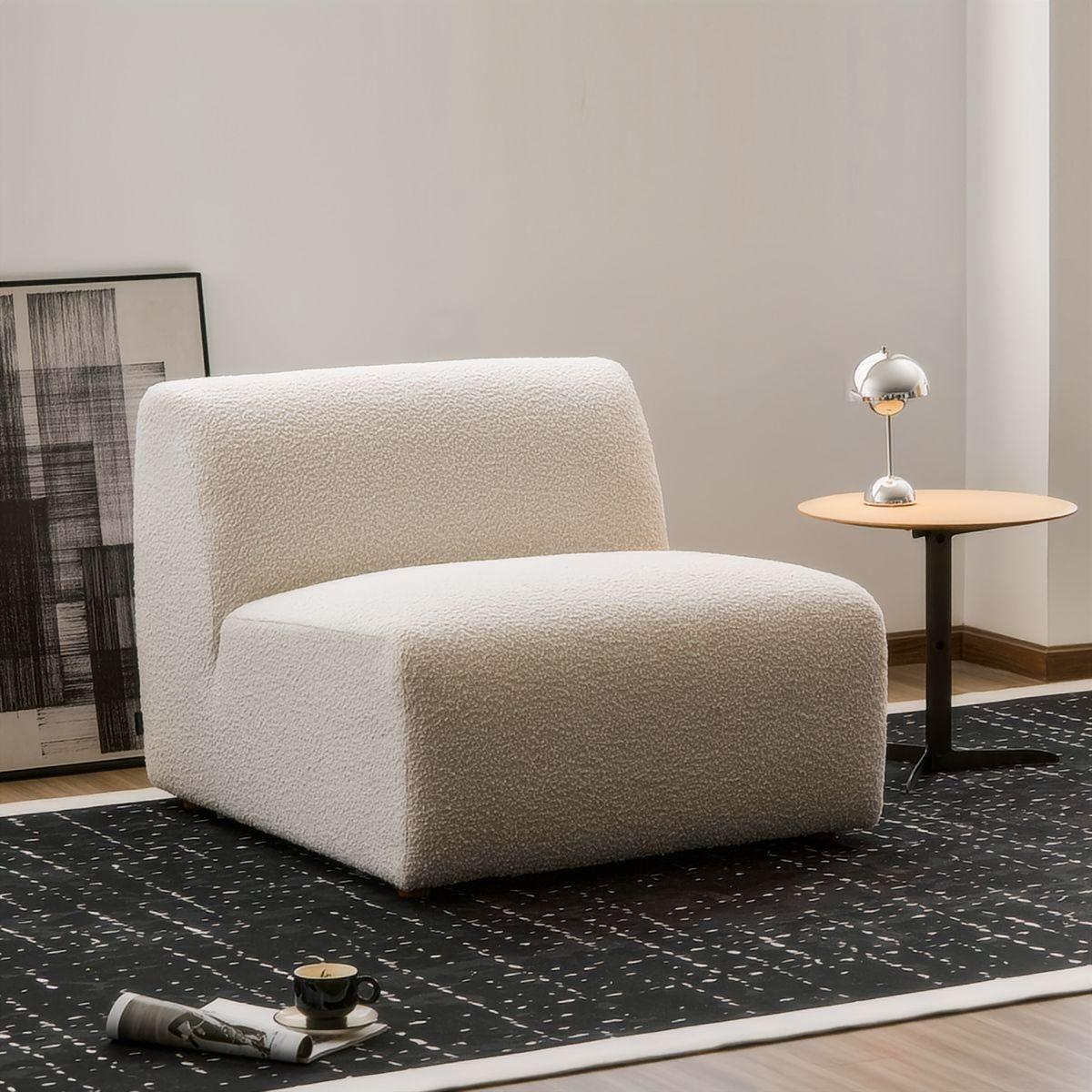 Canapé Boucle Crème Snuggle Cloud