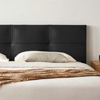 Lit en cuir couleur brique caramel