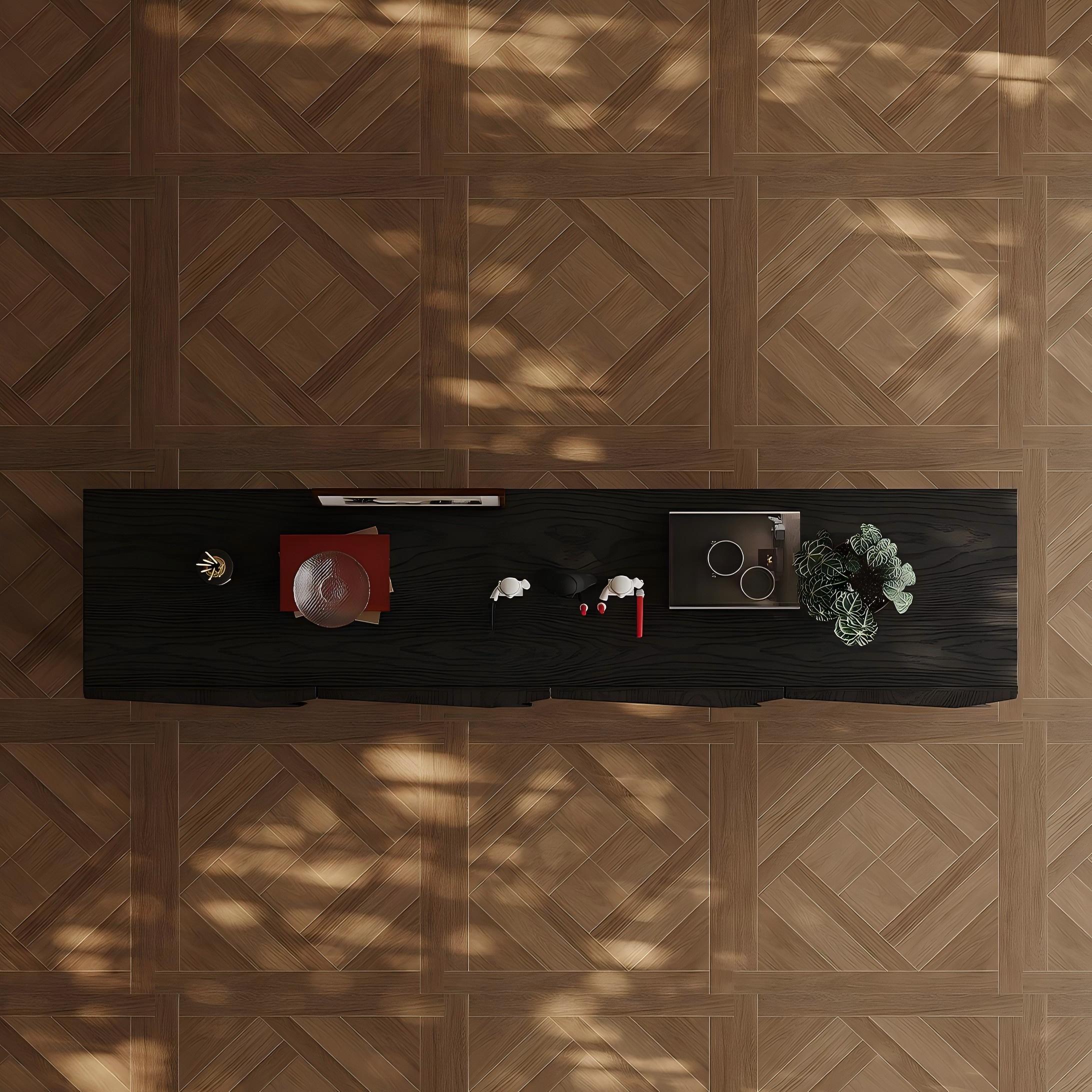 Buffet en bois massif noir Florence