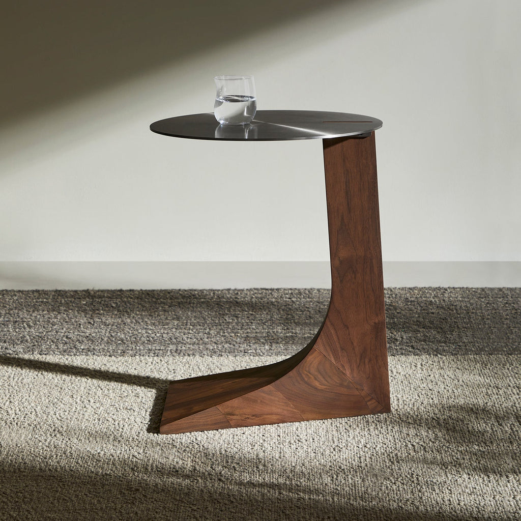 Table d'appoint ronde en acier inoxydable Sea Lion