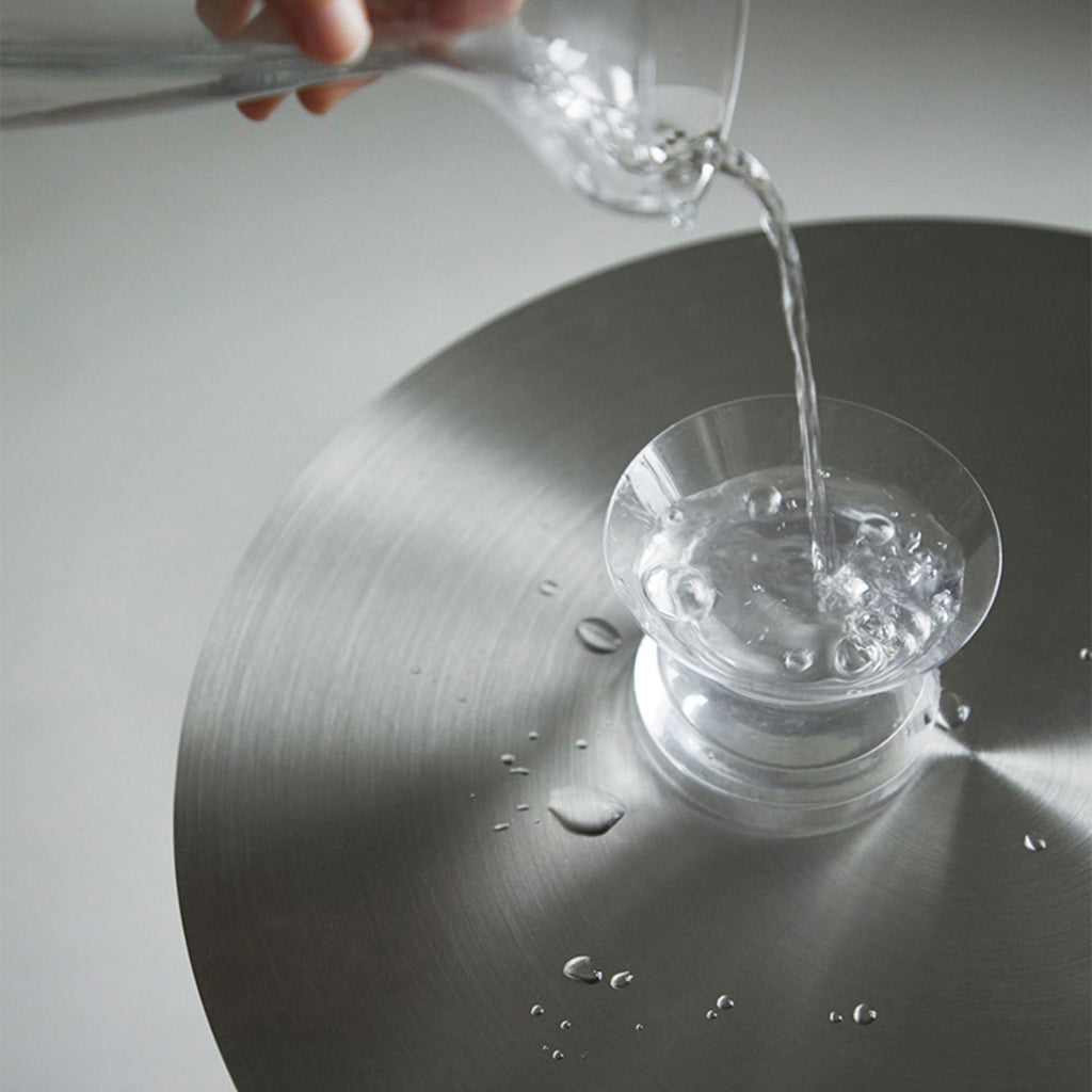 Table d'appoint ronde en acier inoxydable Sea Lion