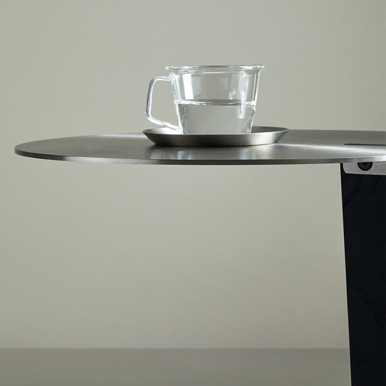 Table d'appoint ronde en acier inoxydable Sea Lion