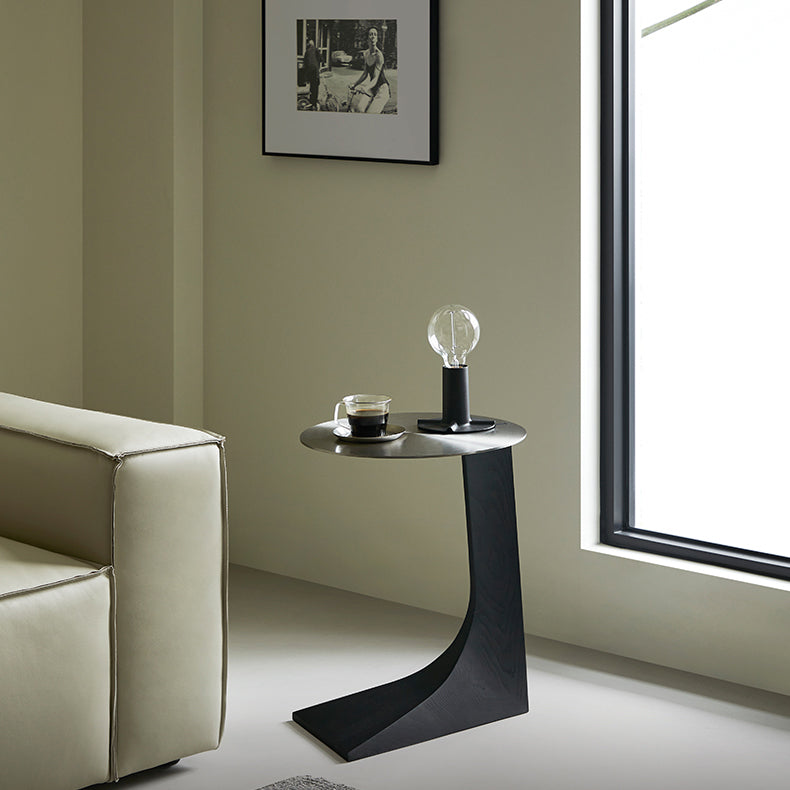 Table d'appoint ronde en acier inoxydable Sea Lion