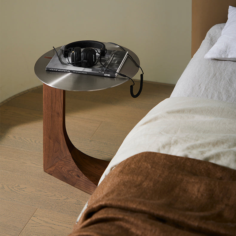 Table d'appoint ronde en acier inoxydable Sea Lion