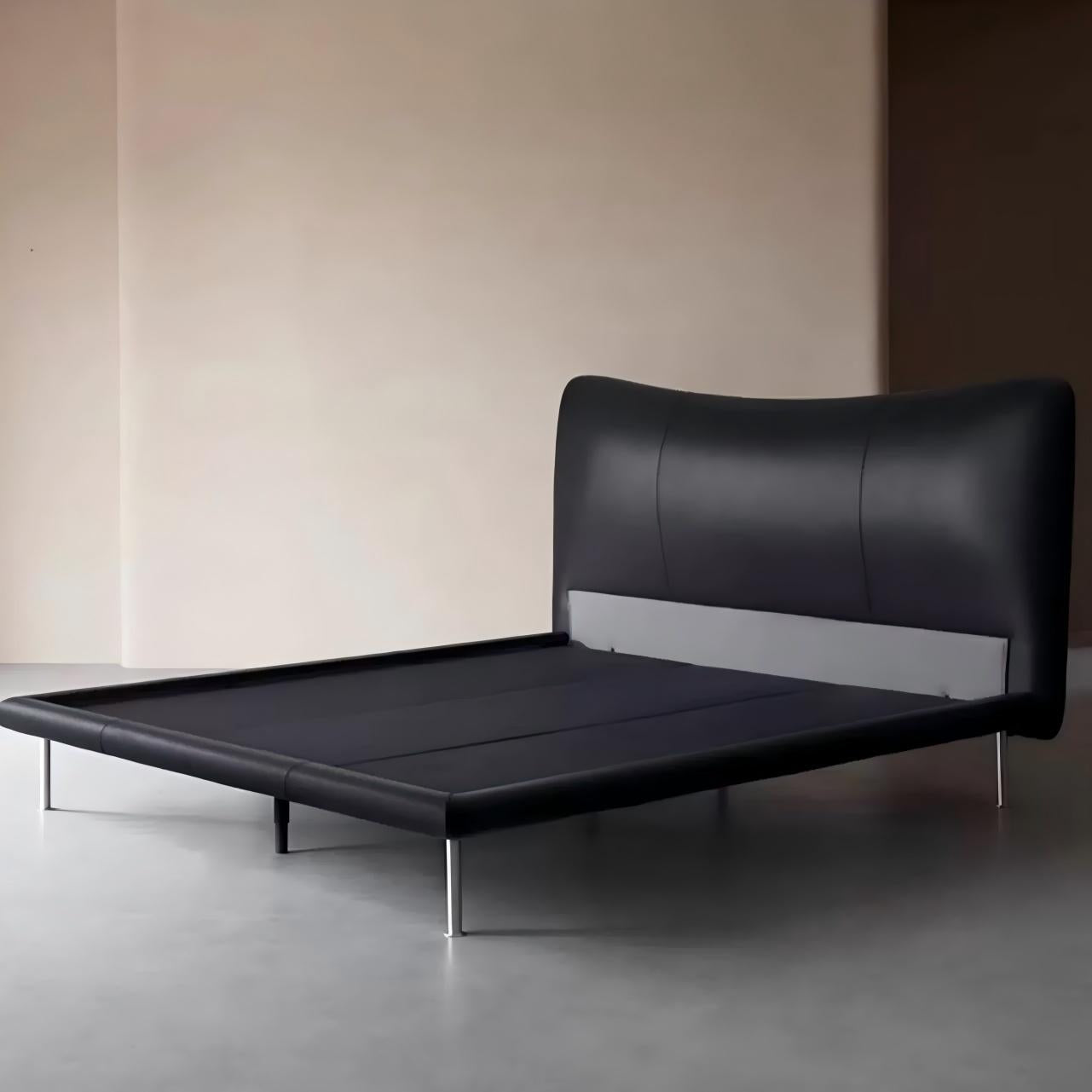 Lit en cuir Choco Swirl